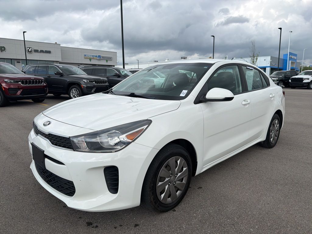 Clear White 2019 Kia Rio S FWD Sedan Front-Wheel Drive 6-Speed Automatic