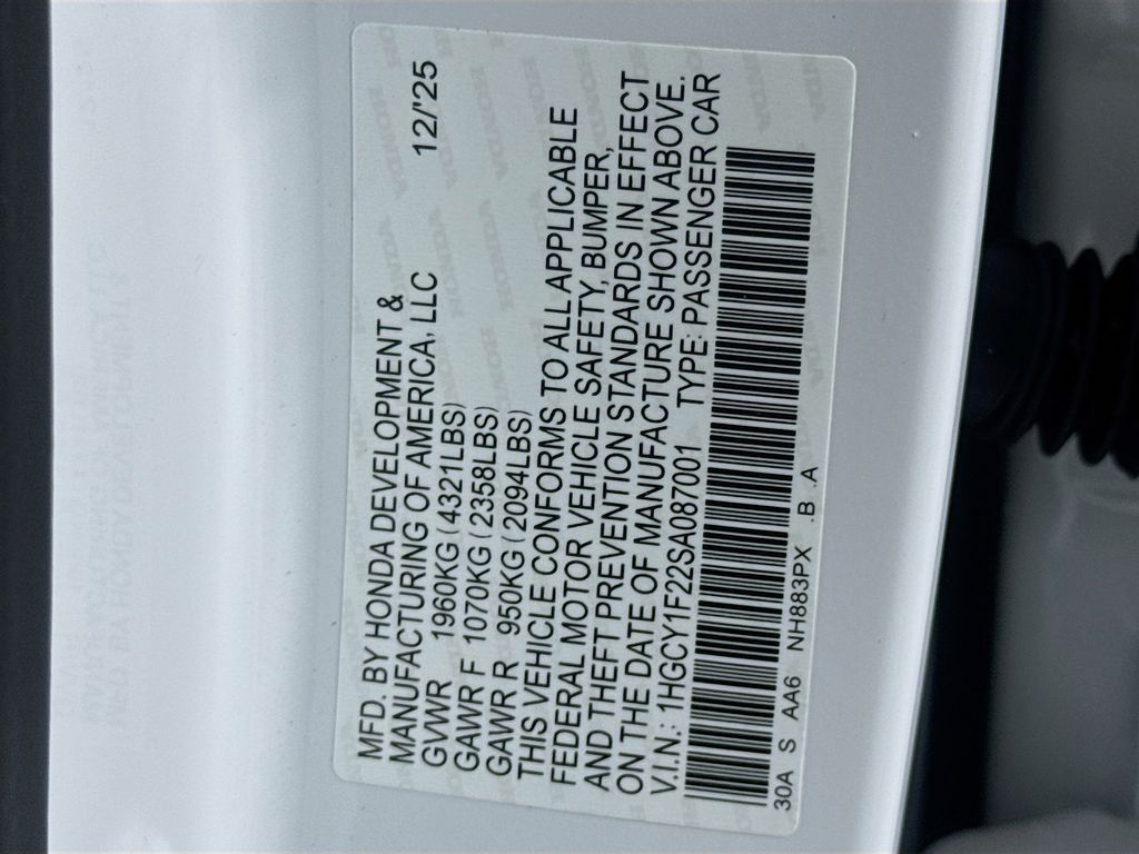 New Car 2025 Honda Accord  Lx For Sale Under $30,000 In Austin, Texas