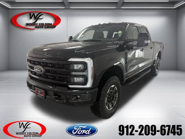 Black Metallic 2024 Ford F-350 Super Duty Lariat Crew Cab 4WD Pickup Truck Four-Wheel Drive Automatic