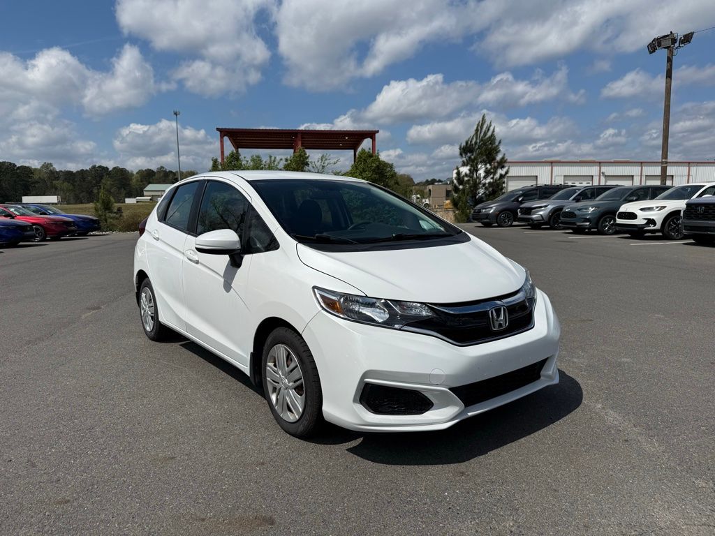 Platinum White Pearl 2019 Honda Fit LX FWD Hatchback Front-Wheel Drive Continuously Variable Transmission