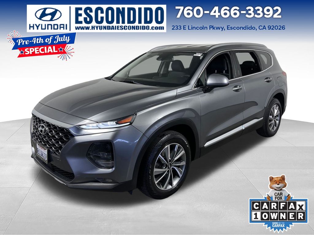 Machine Gray 2019 Hyundai Santa Fe SUV / Crossover Front-Wheel Drive 8-Speed Automatic