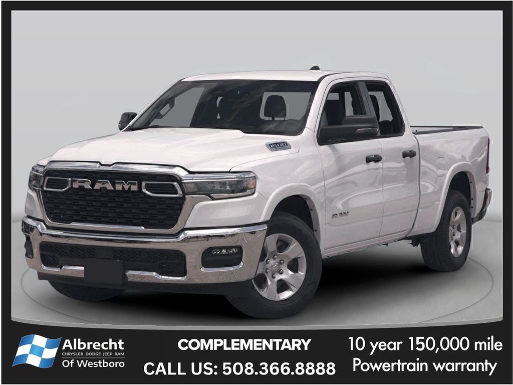 Bright White Clearcoat 2026 RAM 1500 Pickup Truck Four-Wheel Drive 8-Speed Automatic