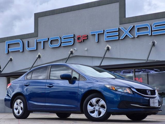 Dyno Blue Pearl 2015 Honda Civic LX Sedan Front-Wheel Drive Continuously Variable Transmission