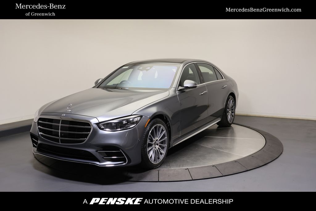 Gray (MANUFAKTUR Selenite Grey) 2026 Mercedes-Benz S-Class Sedan All-Wheel Drive 9-Speed Automatic