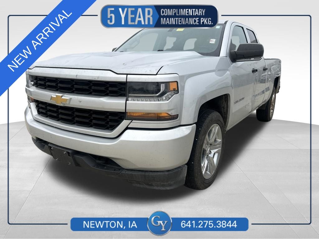 Silver Ice Metallic 2017 Chevrolet Silverado 1500 Pickup Truck Four-Wheel Drive 6-Speed Automatic Overdrive