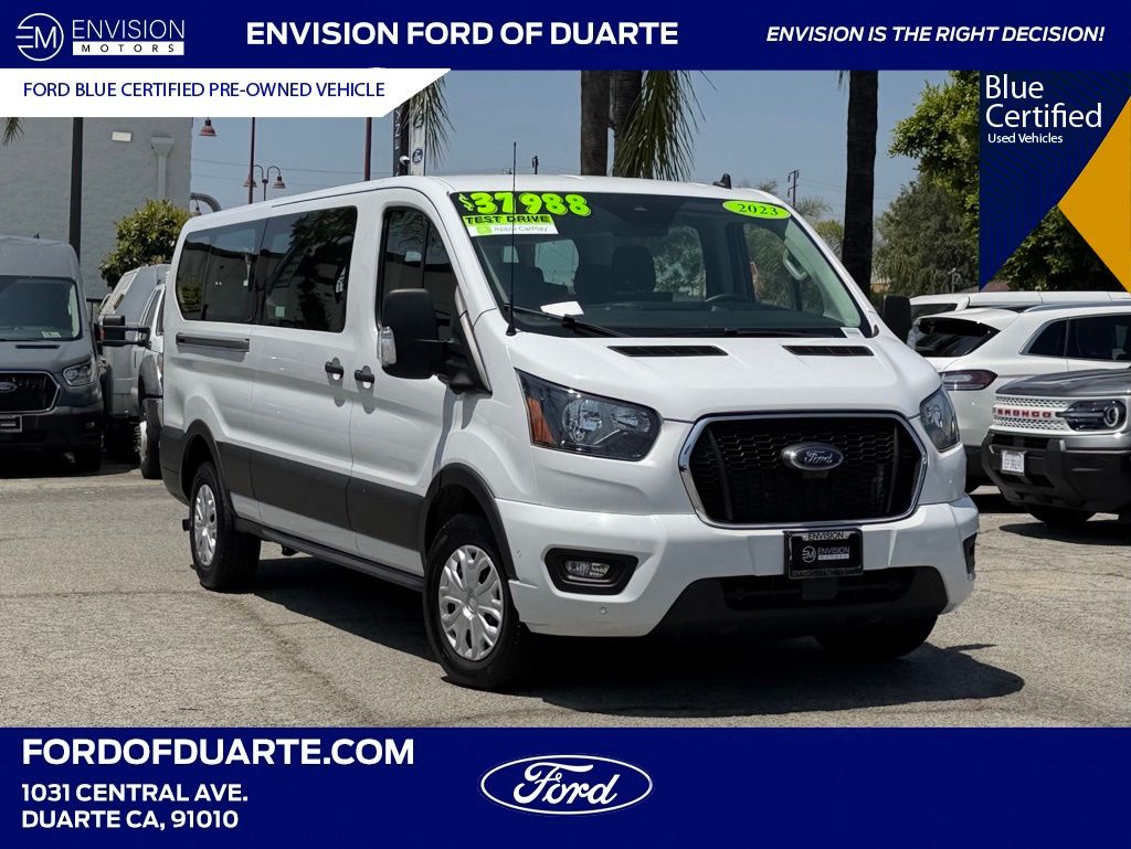 Oxford White 2023 Ford Transit Passenger Van Rear-Wheel Drive