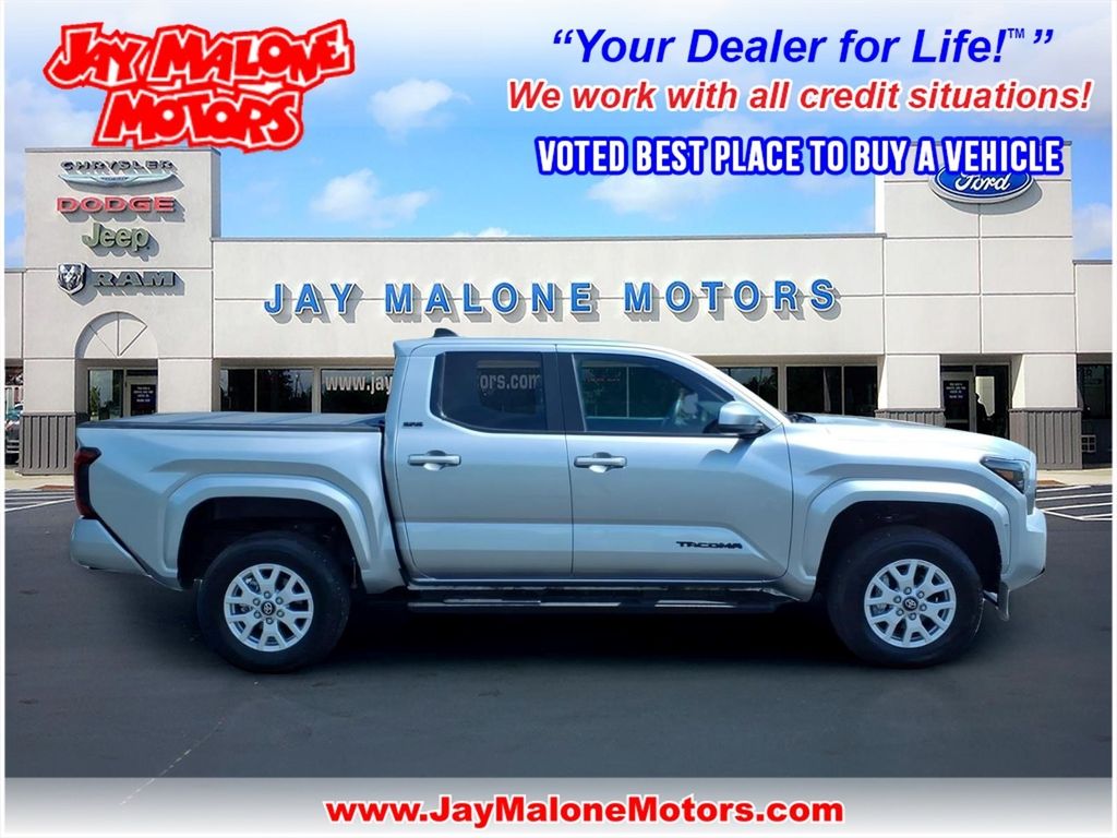 Celestial Silver Metallic 2025 Toyota Tacoma Pickup Truck Four-Wheel Drive 8-Speed Automatic