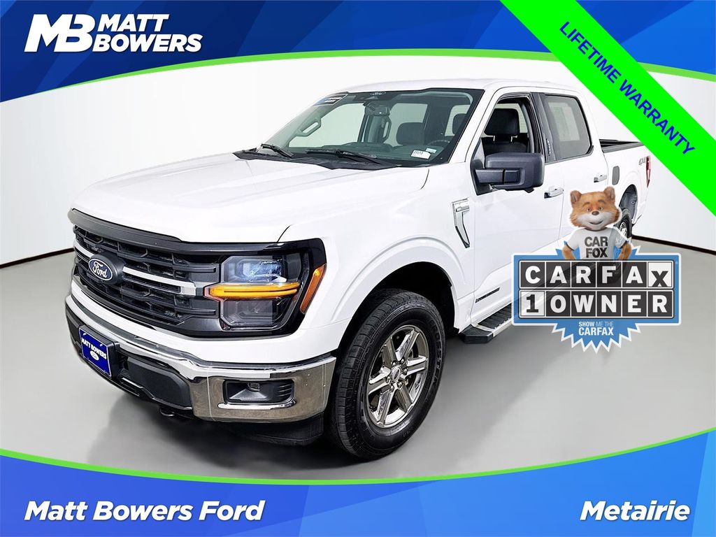 Oxford White 2024 Ford F-150 XLT SuperCrew 4WD Pickup Truck Four-Wheel Drive Automatic