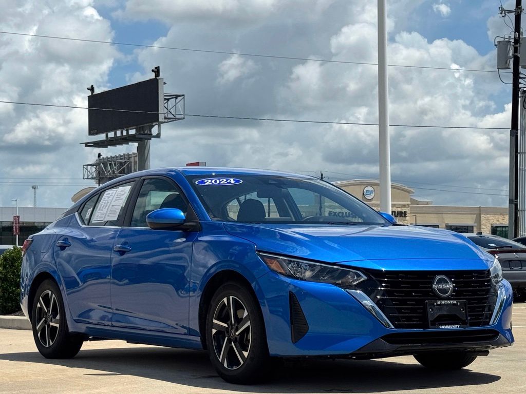 2024 Nissan Sentra SV Blue at Bravo Nissan