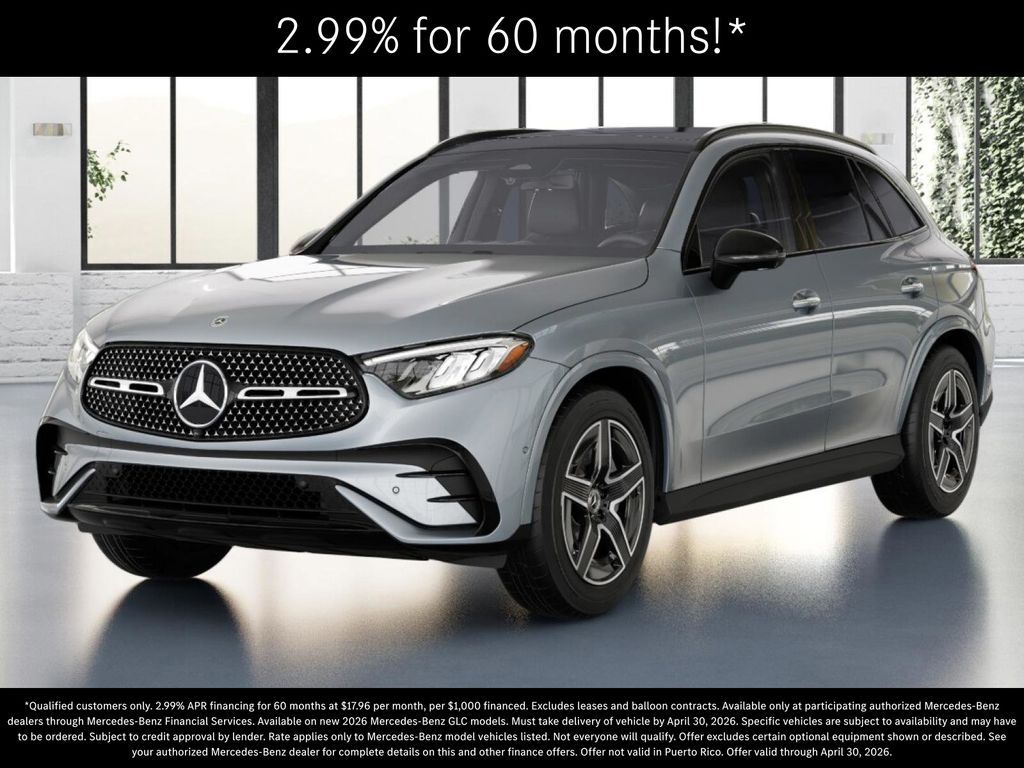 Cirrus Silver Metallic 2026 Mercedes-Benz GLC 300 4MATIC SUV / Crossover All-Wheel Drive 9-Speed Automatic