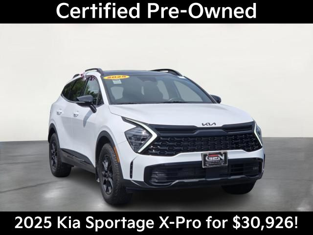 Glacial White Pearl 2025 Kia Sportage SUV / Crossover All-Wheel Drive 8-Speed Automatic