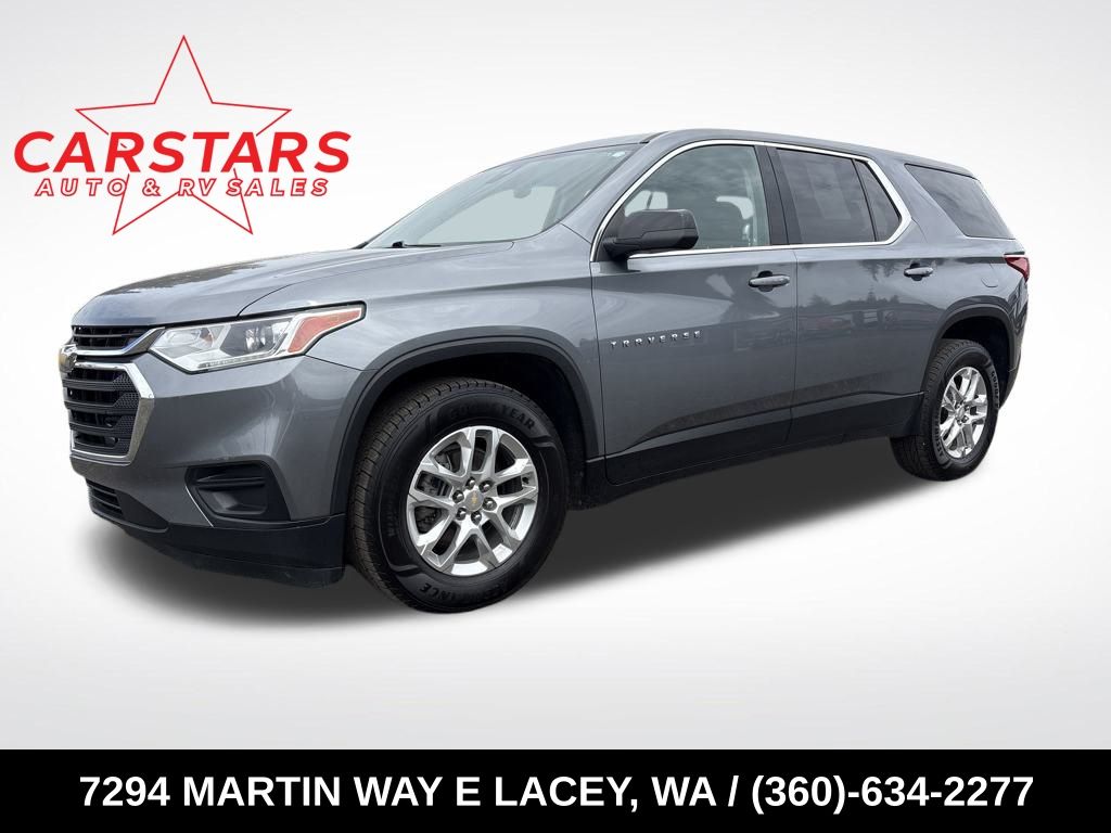 2021 Steel Metallic Chevrolet Traverse LS SUV