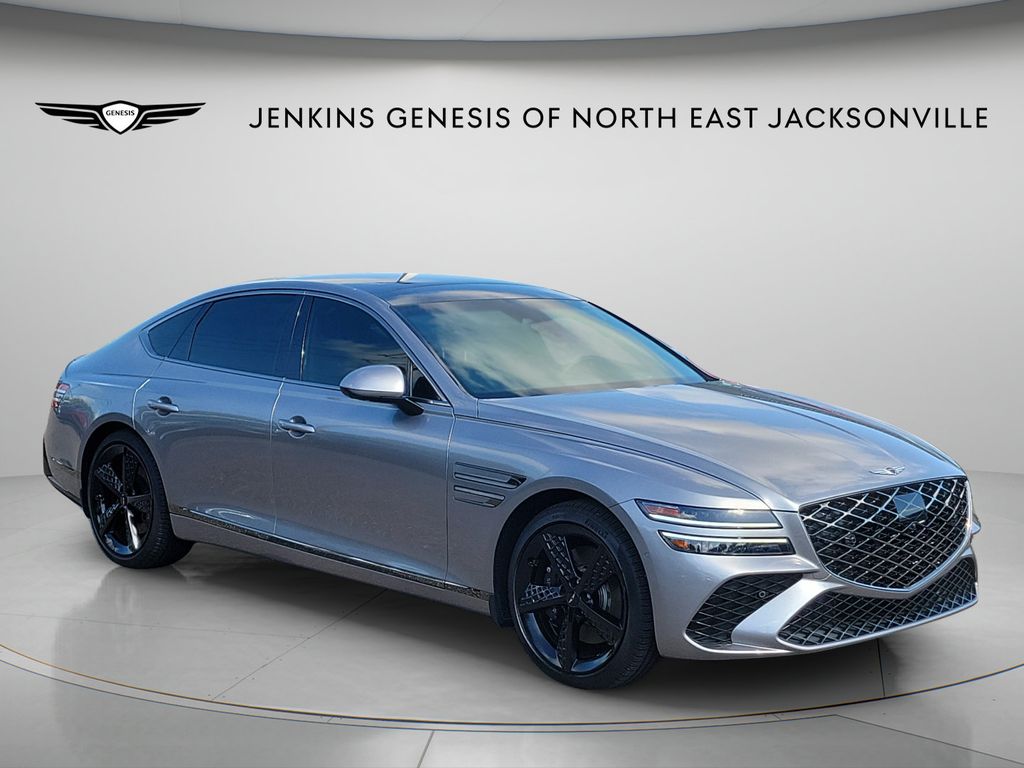 Savile Silver 2025 Genesis G80 Sedan All-Wheel Drive 8-Speed Automatic