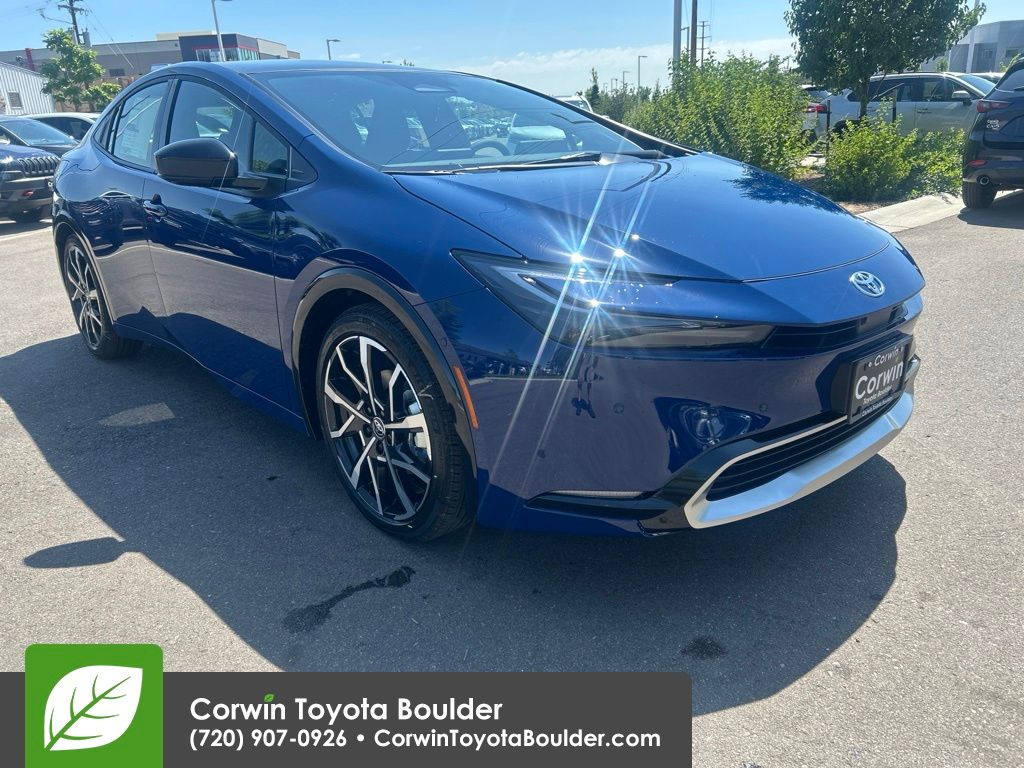 Blue 2026 Toyota Prius Plug-In Hybrid Hatchback Front-Wheel Drive Continuously Variable Transmission