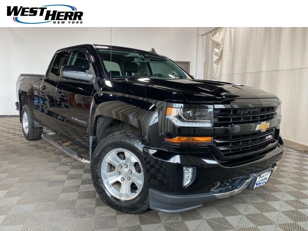 Black 2019 Chevrolet Silverado 1500 LT Double Cab 4WD Pickup Truck Four-Wheel Drive 6-Speed Automatic Overdrive