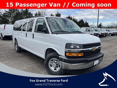 Summit White 2025 Chevrolet Express 3500 LT Extended RWD Van Rear-Wheel Drive