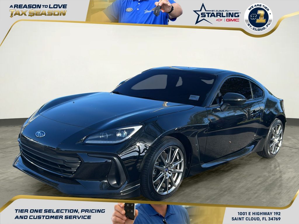 Crystal Black Silica 2023 Subaru BRZ Premium RWD Coupe Rear-Wheel Drive 6-Speed Manual