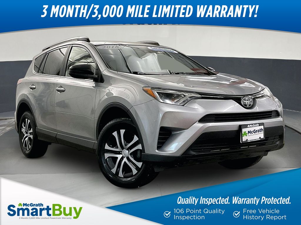 Silver Sky Metallic 2018 Toyota RAV4 SUV / Crossover All-Wheel Drive 6-Speed Automatic