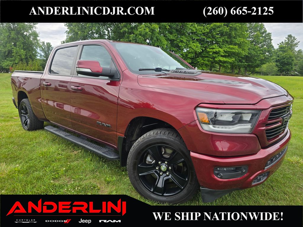 Delmonico Red Pearlcoat 2019 RAM 1500 Pickup Truck  8-Speed Automatic