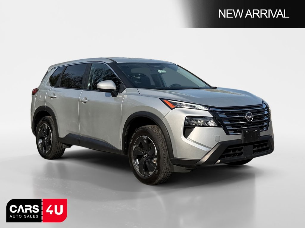Brilliant Silver Metallic 2024 Nissan Rogue SV AWD SUV / Crossover All-Wheel Drive Continuously Variable Transmission