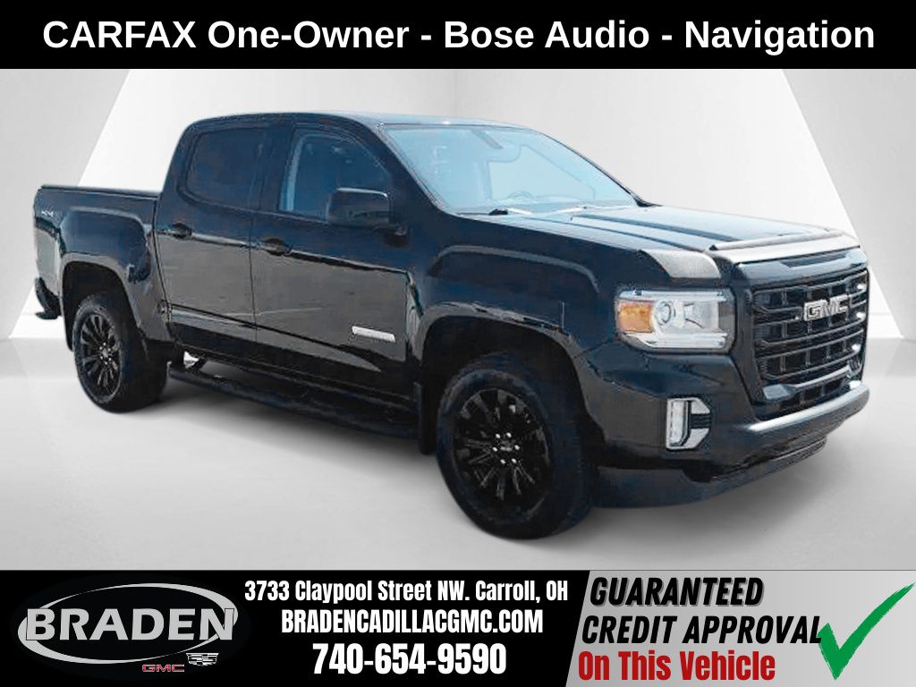 Onyx Black 2022 GMC Canyon Pickup Truck Four-Wheel Drive 8-Speed Automatic