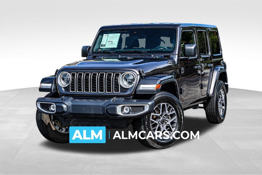 Gray (Granite Crystal Metallic Clearcoat) 2025 Jeep Wrangler Sahara 4-Door 4WD SUV / Crossover Four-Wheel Drive 8-Speed Automatic