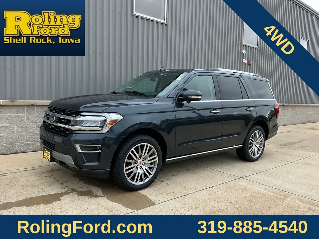 Stone Blue Metallic 2023 Ford Expedition SUV / Crossover Four-Wheel Drive Automatic