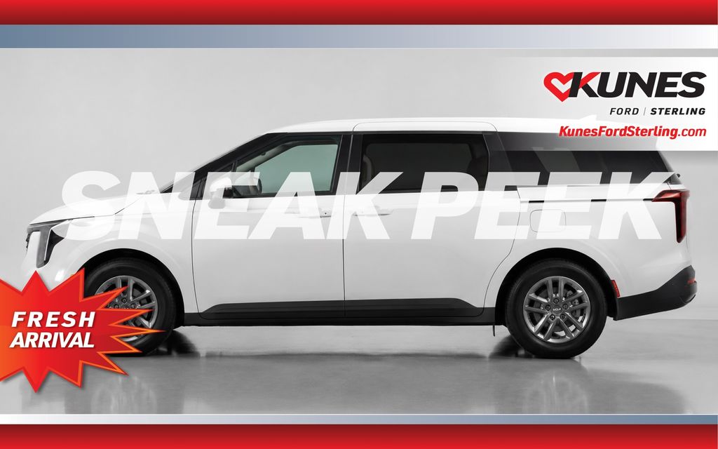 Snow White Pearl 2025 Kia Carnival Minivan Front-Wheel Drive 8-Speed Automatic