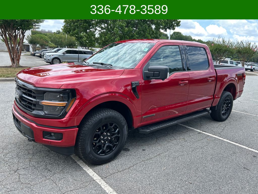 Red Metallic 2024 Ford F-150 Pickup Truck Four-Wheel Drive Automatic