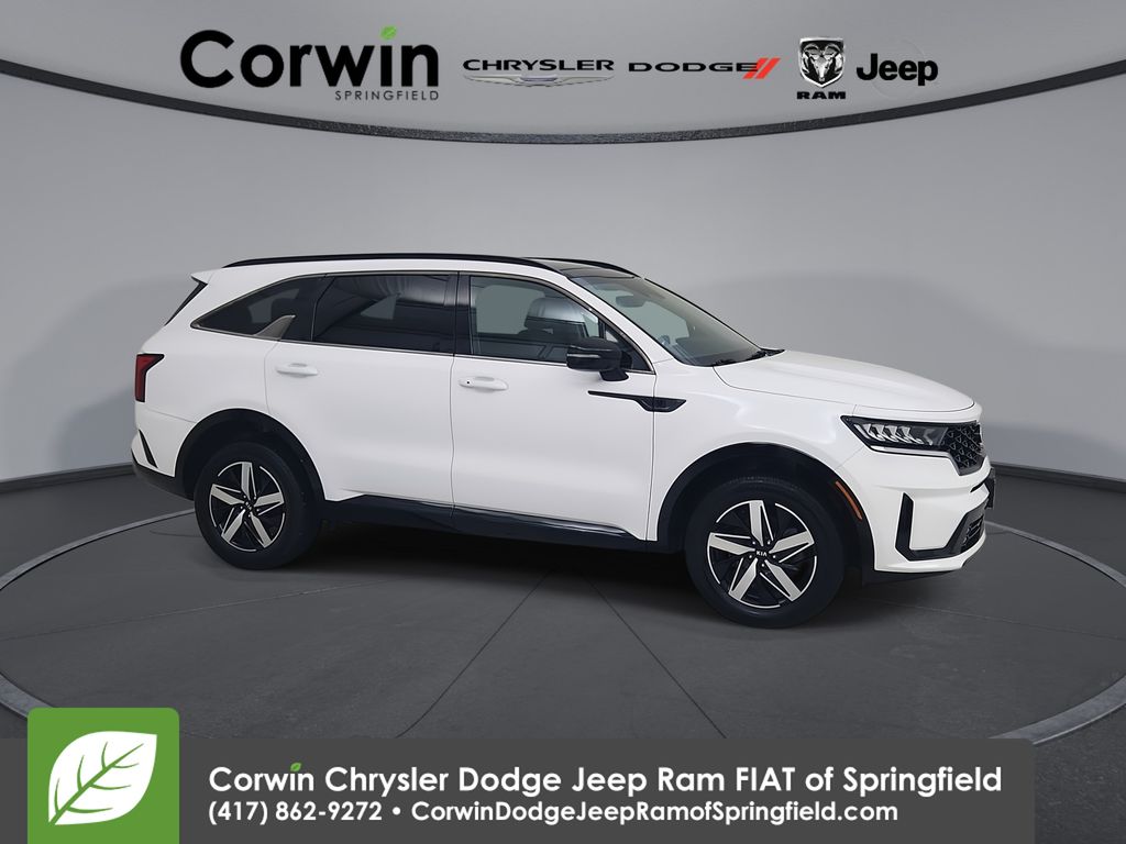Glacial White Pearl 2021 Kia Sorento SUV / Crossover All-Wheel Drive 8-Speed Dual Clutch