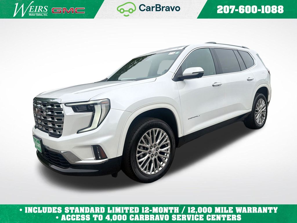 White Frost Tricoat 2024 GMC Acadia SUV / Crossover Four-Wheel Drive 8-Speed Automatic