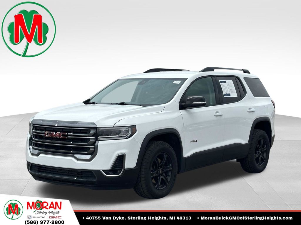 Summit White 2023 GMC Acadia AT4 AWD SUV / Crossover Four-Wheel Drive 9-Speed Automatic