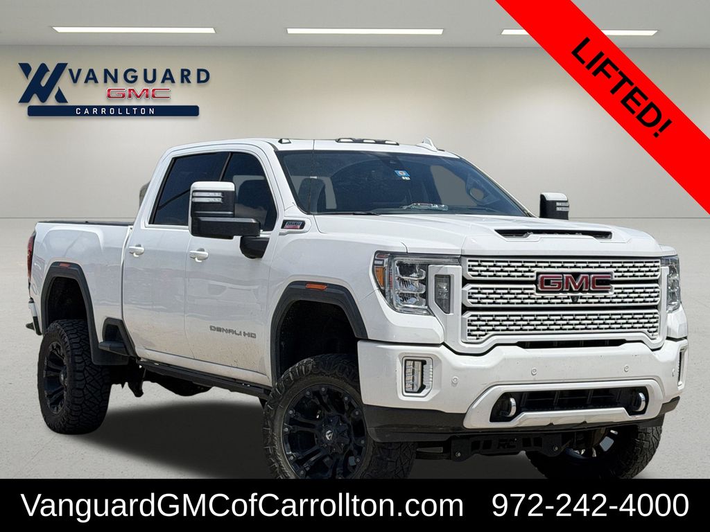 Summit White 2020 GMC Sierra 2500HD Denali Crew Cab 4WD Pickup Truck Four-Wheel Drive Automatic