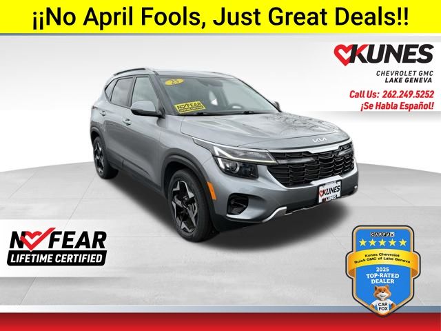 Steel Gray 2025 Kia Seltos S FWD SUV / Crossover Front-Wheel Drive Continuously Variable Transmission