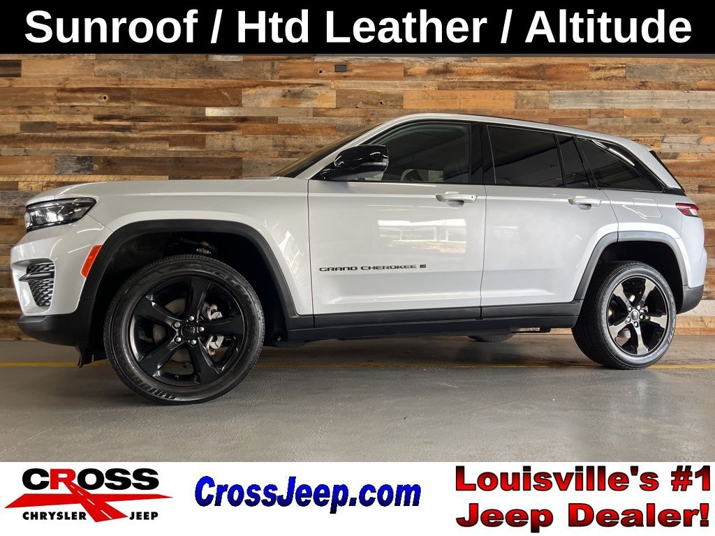 Silver 2023 Jeep Grand Cherokee SUV / Crossover Four-Wheel Drive 8-Speed Automatic