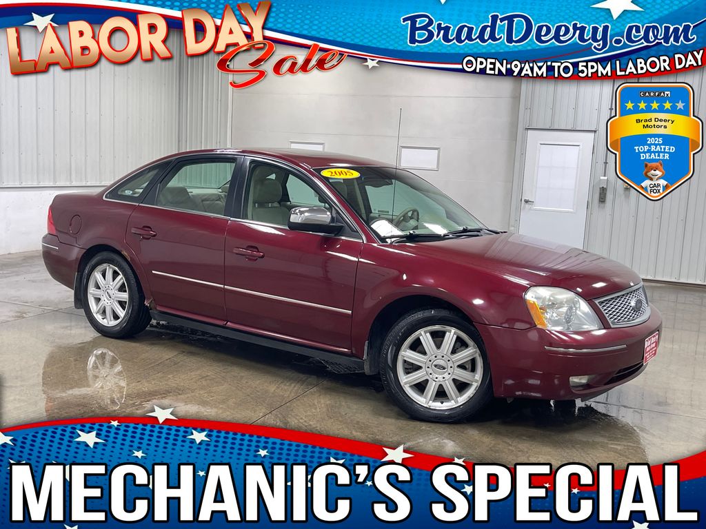 Merlot Clearcoat Metallic 2005 Ford Five Hundred Sedan All-Wheel Drive Continuously Variable Transmission