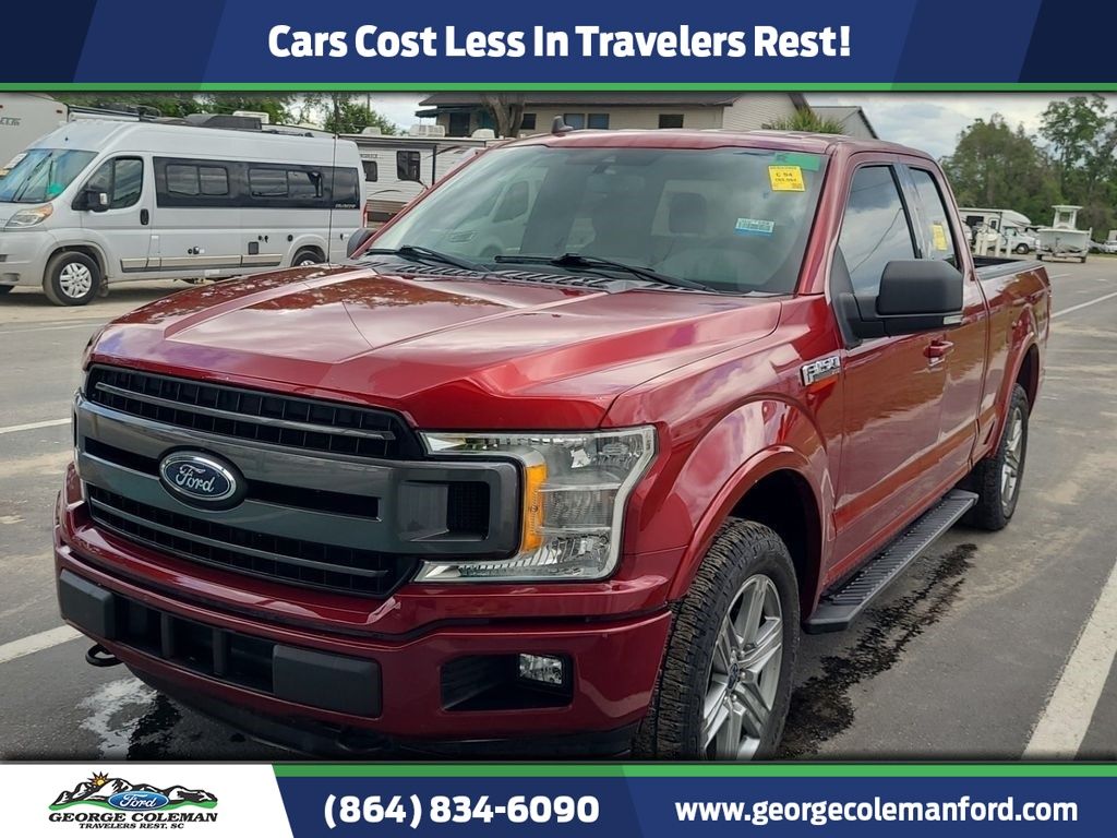 Ruby Red 2019 Ford F-150 XLT SuperCab 4WD Pickup Truck Four-Wheel Drive Automatic