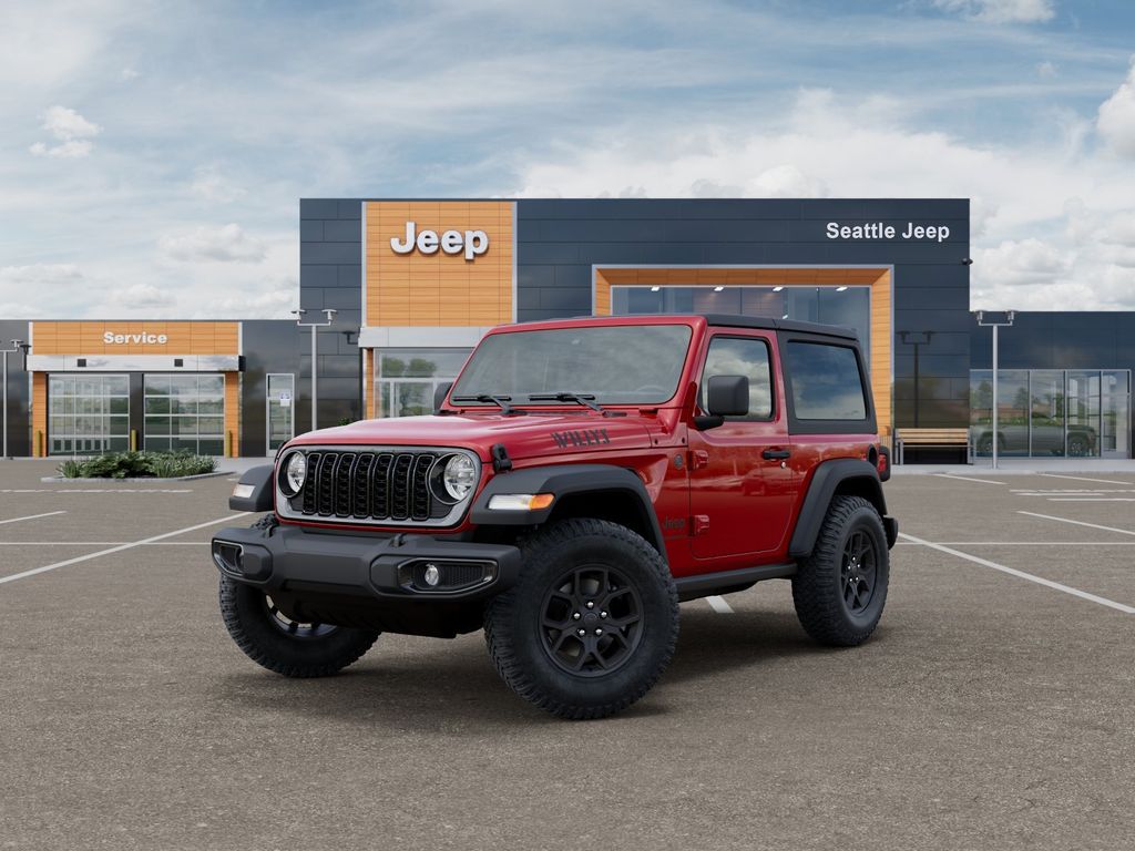 Firecracker Red Clearcoat 2026 Jeep Wrangler Willys 2-Door 4WD SUV / Crossover Four-Wheel Drive 8-Speed Automatic