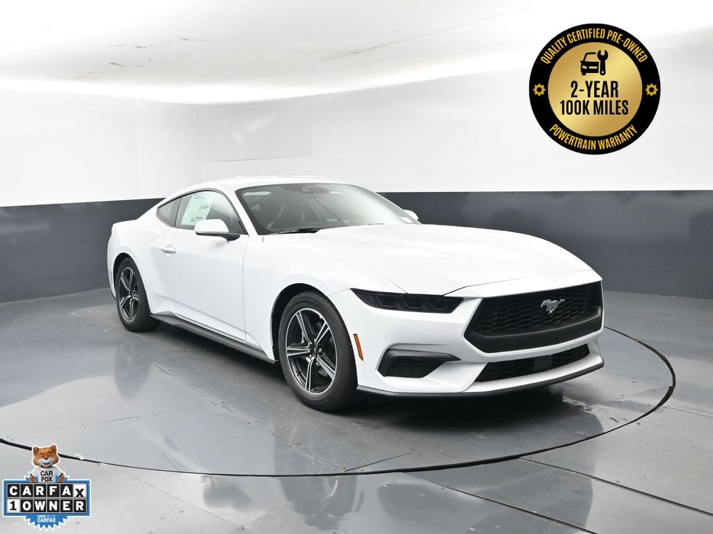 Oxford White 2025 Ford Mustang Coupe Rear-Wheel Drive Automatic
