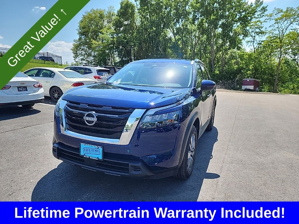 Deep Ocean Blue Pearl 2025 Nissan Pathfinder SV FWD SUV / Crossover Front-Wheel Drive 9-Speed Automatic