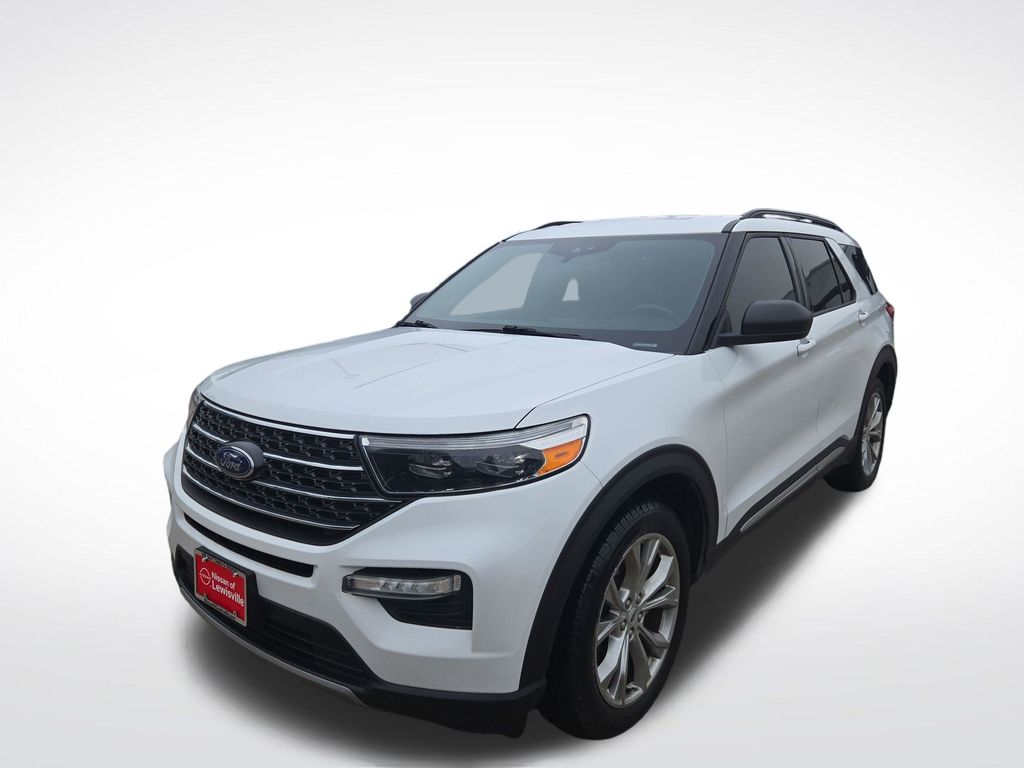 Oxford White 2020 Ford Explorer XLT RWD SUV / Crossover Rear-Wheel Drive Automatic