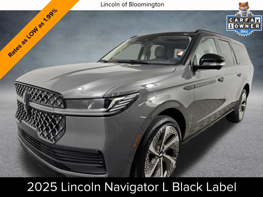 Black (Chroma Caviar Dark Gray Metallic Clearcoat) 2025 Lincoln Navigator L Black Label 4WD SUV / Crossover Four-Wheel Drive Automatic