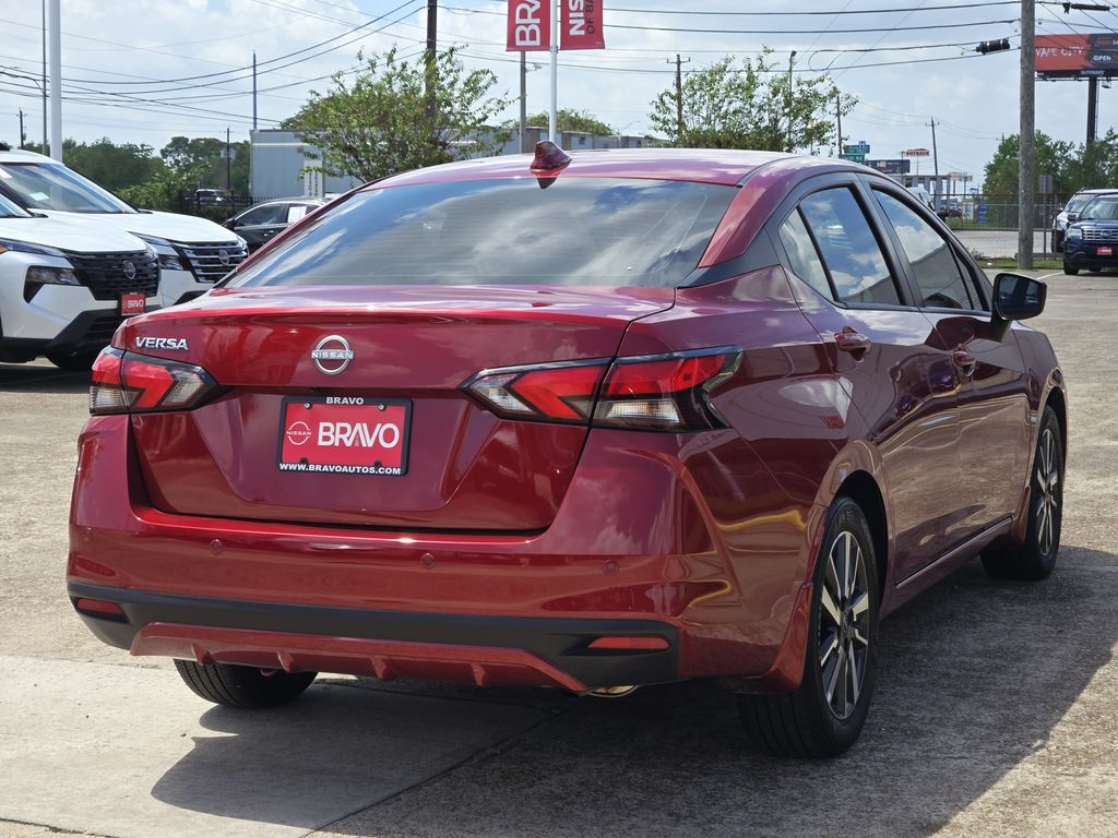 2025 Nissan Versa 1.6 SV Red at South Houston Nissan