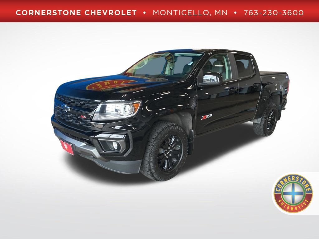 Black 2022 Chevrolet Colorado Pickup Truck Four-Wheel Drive 8-Speed Automatic
