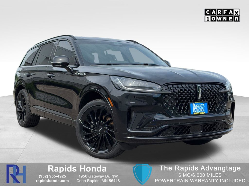 Infinite Black Metallic Clearcoat 2025 Lincoln Aviator Reserve AWD SUV / Crossover All-Wheel Drive Automatic