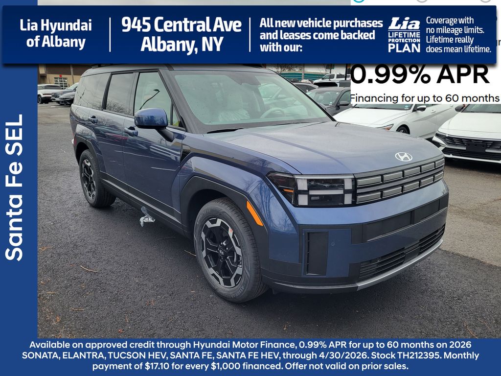 Atlantis Blue 2026 Hyundai Santa Fe SEL AWD SUV / Crossover All-Wheel Drive 8-Speed Automatic