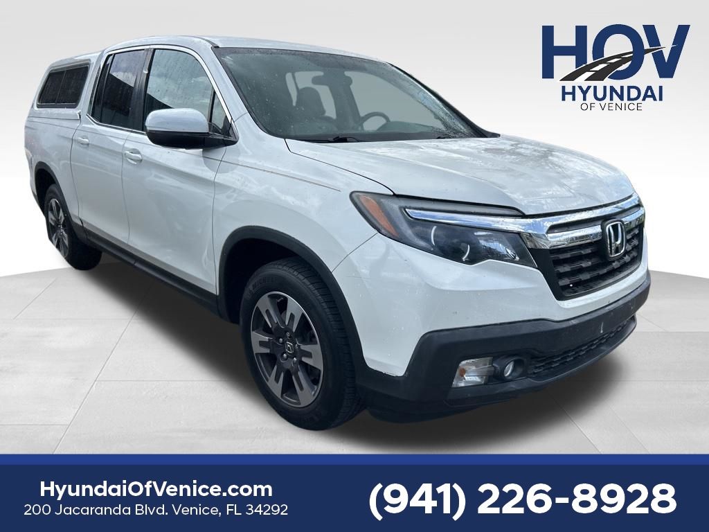 White Diamond Pearl 2018 Honda Ridgeline RTL Pickup Truck Front-Wheel Drive 6-Speed Automatic