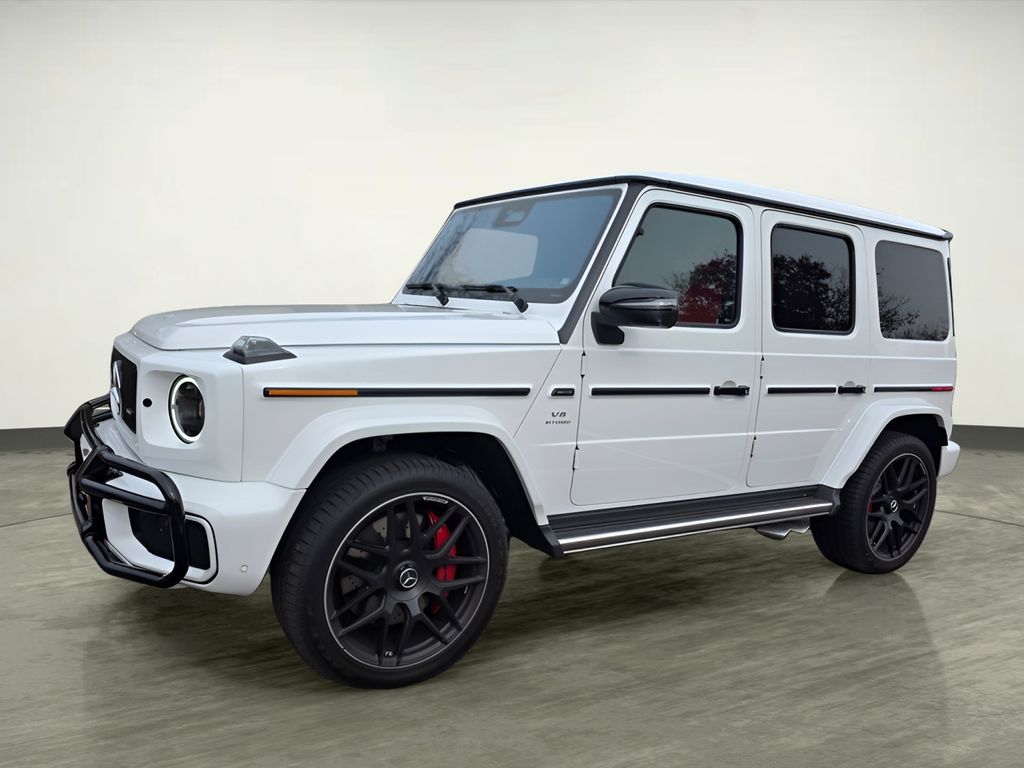 Polar White 2025 Mercedes-Benz G-Class AMG G 63 4MATIC SUV / Crossover All-Wheel Drive 9-Speed Automatic
