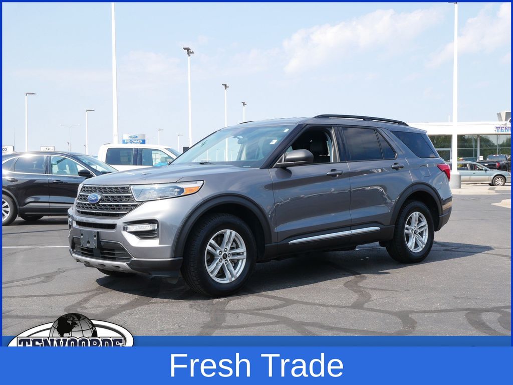 Gray Metallic 2023 Ford Explorer SUV / Crossover All-Wheel Drive Automatic