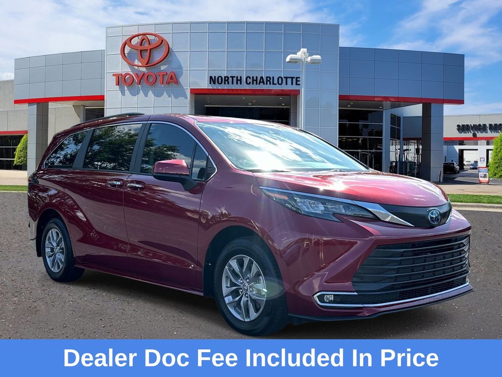 Red (Ruby Flare Pearl) 2024 Toyota Sienna Minivan Front-Wheel Drive Continuously Variable Transmission